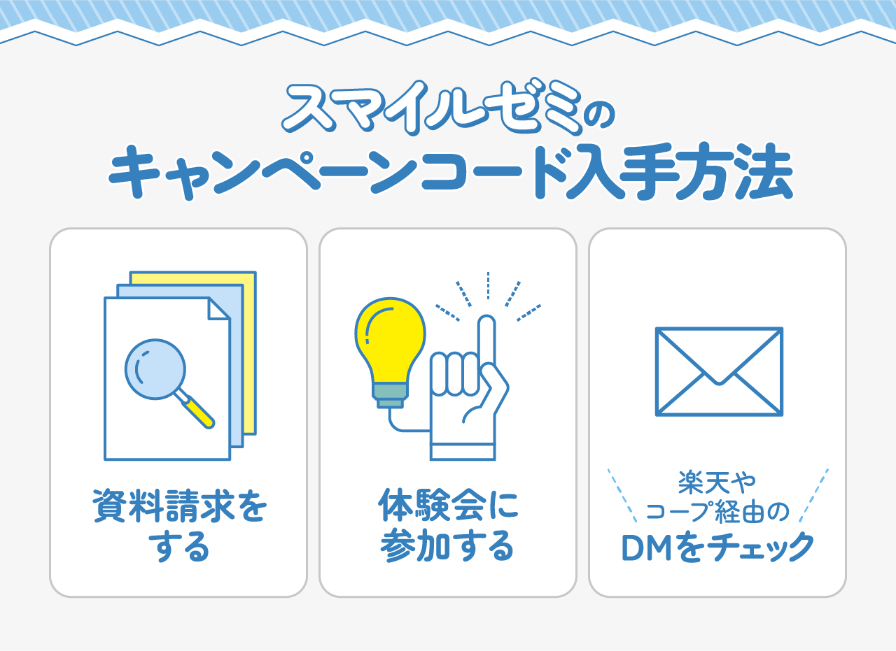 スマイルゼミのキャンペーンコードを入手する方法