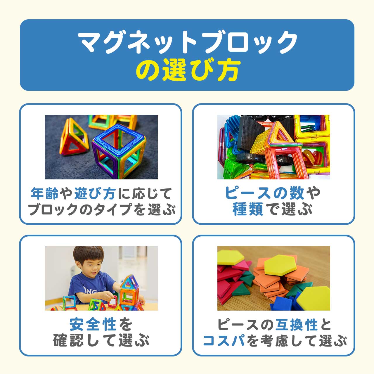 マグネットブロックの選び方